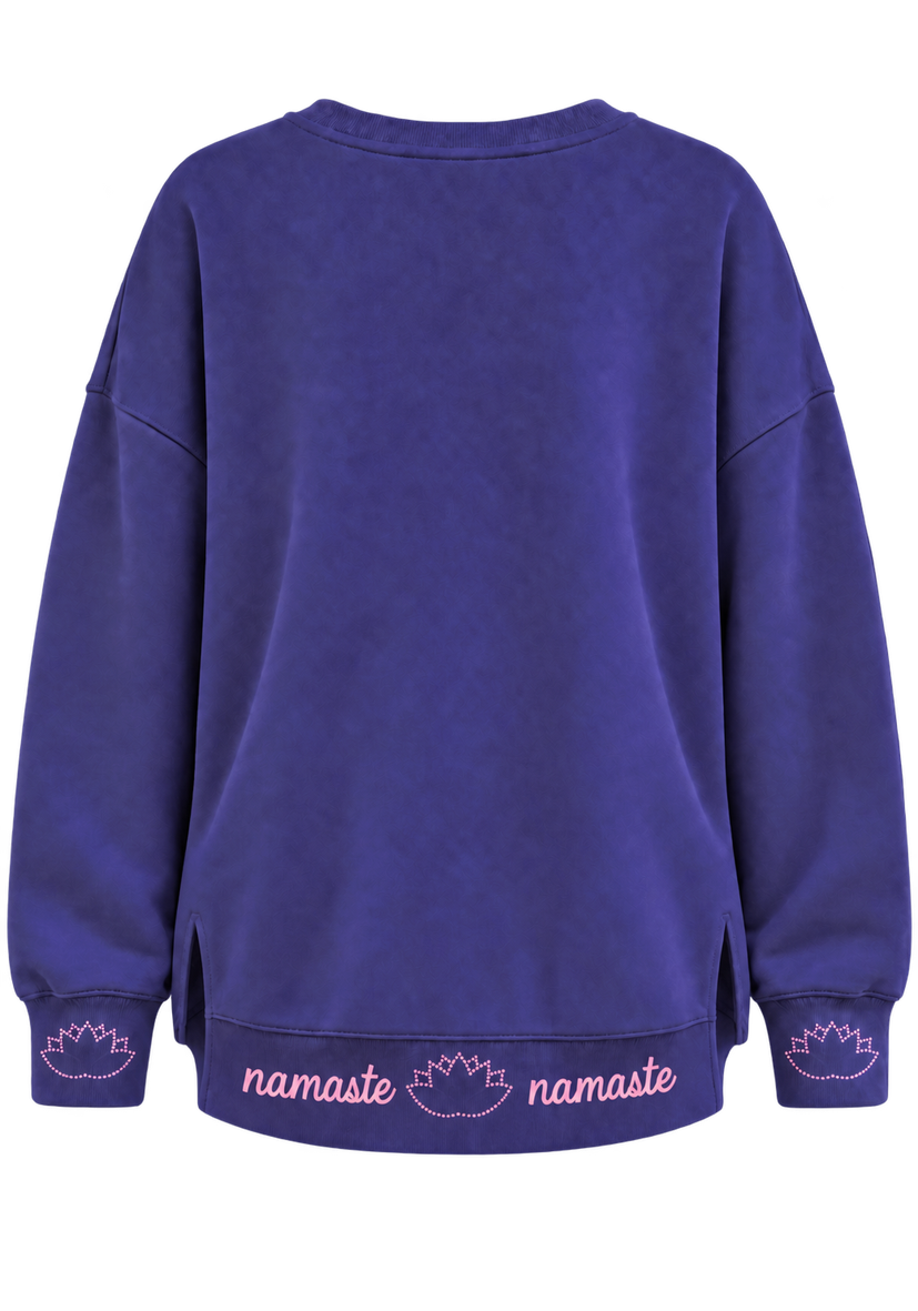 V-Neck Namasté - blau