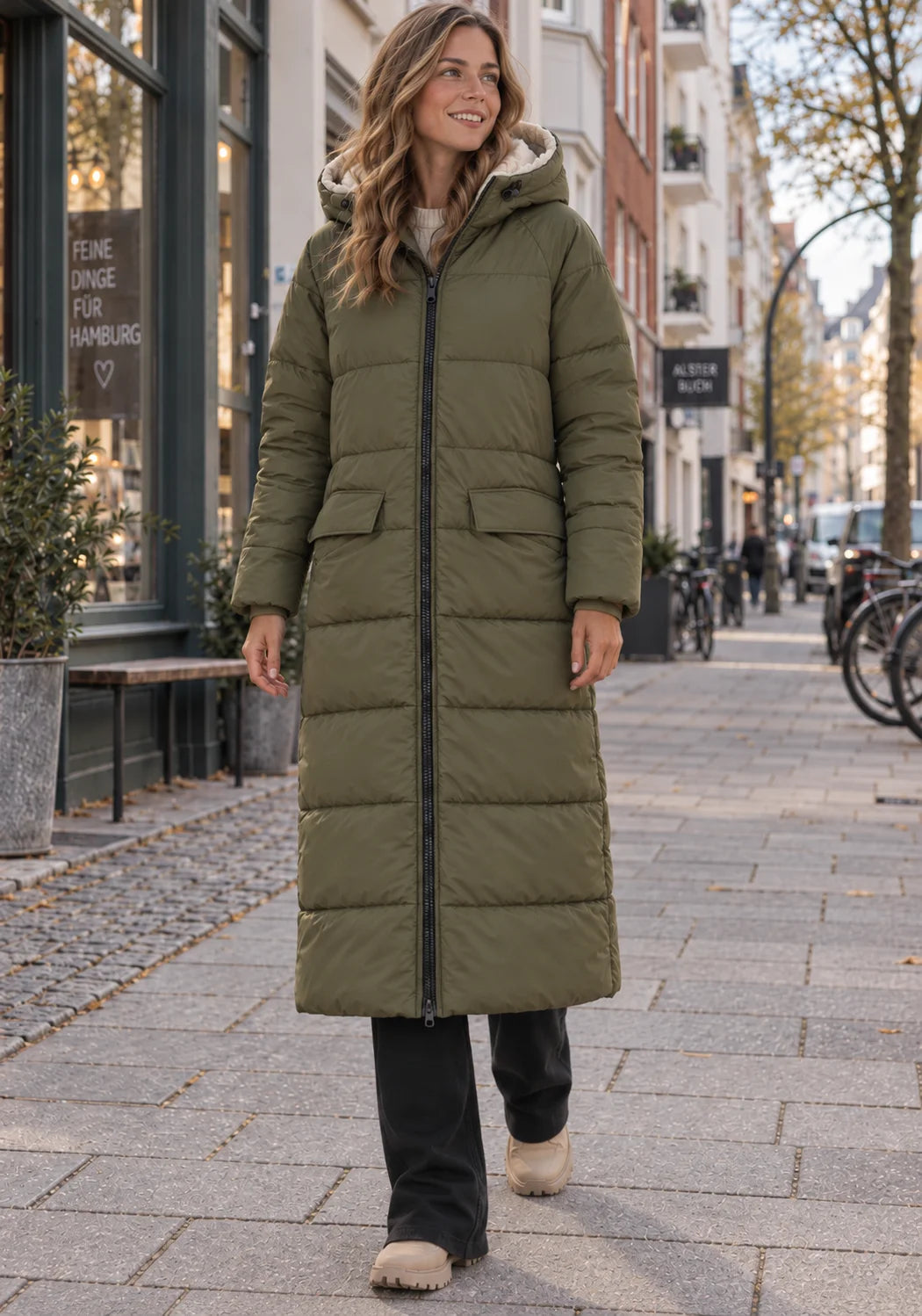 Reversible Jacket Teddy olive