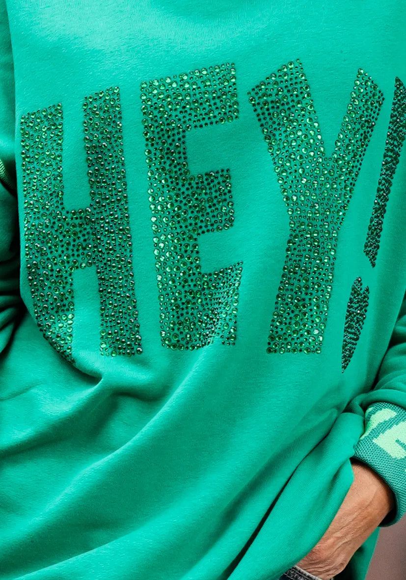 Roundneck HEY! - grün