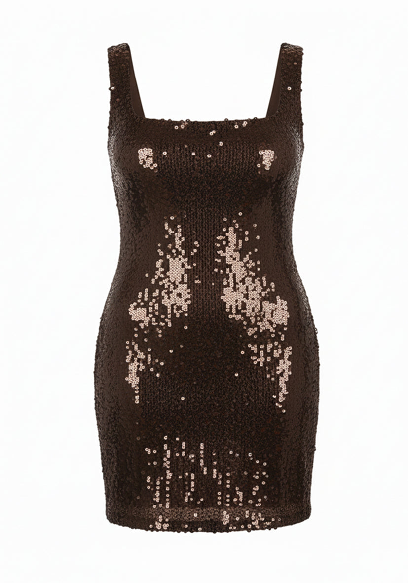 Dress Glamour Glow - Brown
