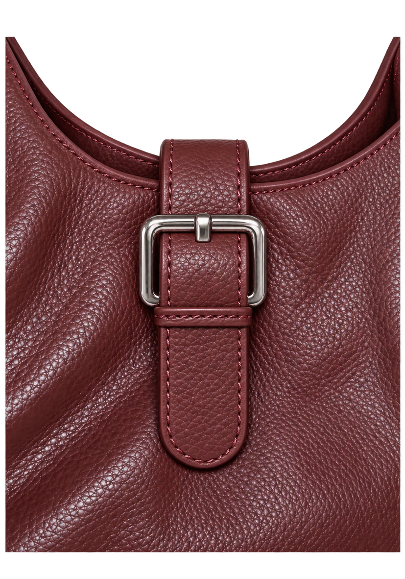 Leather Shopper Love - braun
