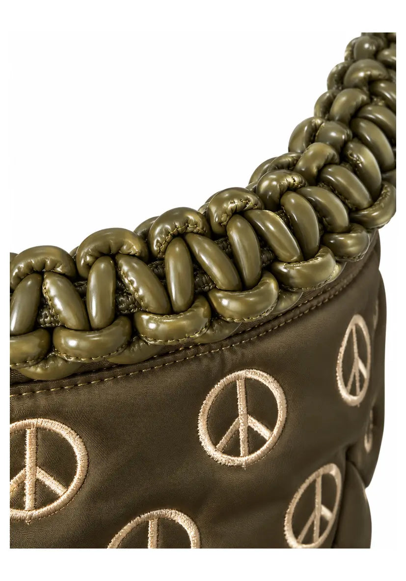 Braided Bag Peace - olive