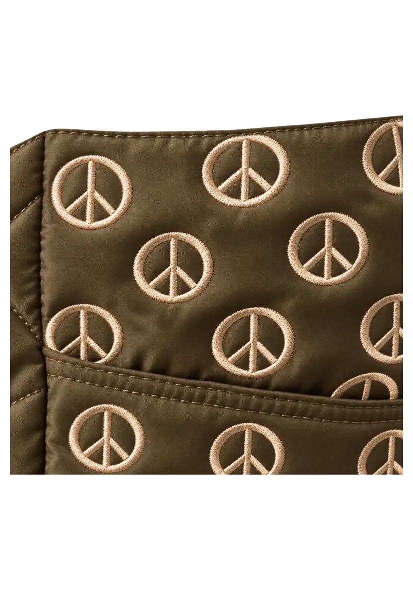 Braided Bag Peace - olive