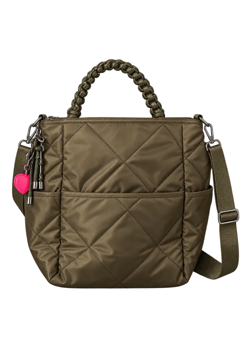 Braided Bag Peace - olive