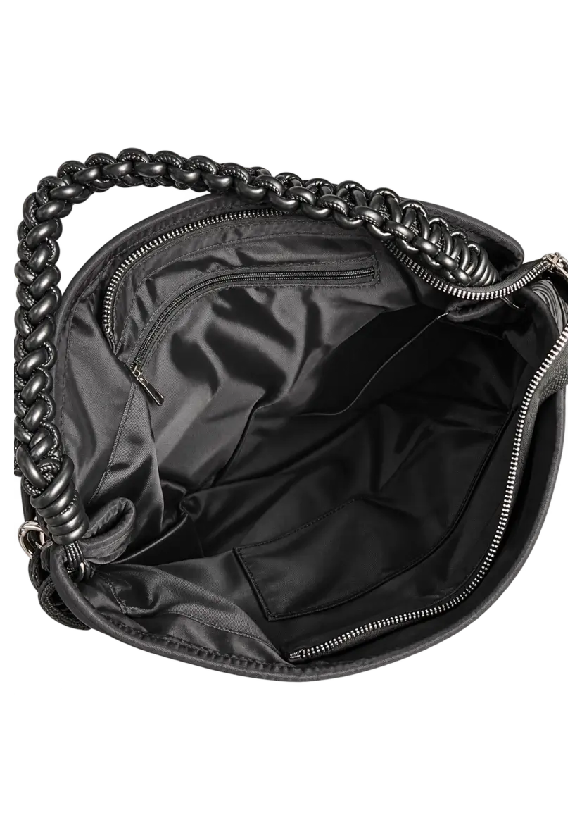 Braided Bag Peace - schwarz