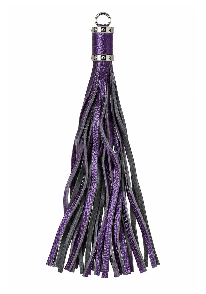 Leather Tassel Charm - violett
