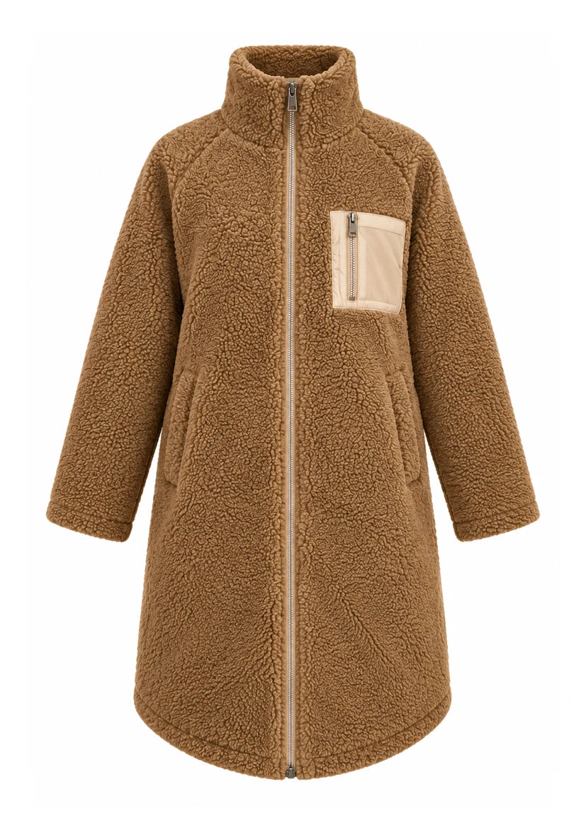 Teddy Zipper Pocket cognac