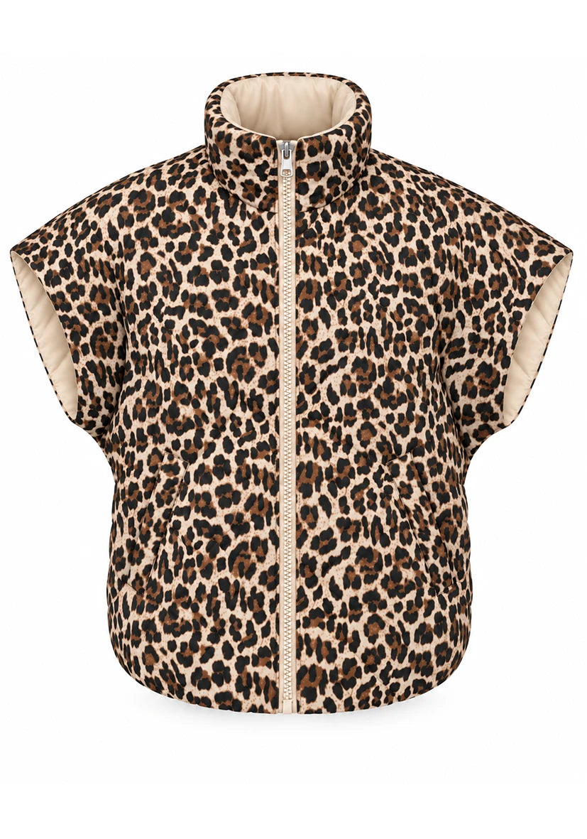 Reversible Vest Leo Creme