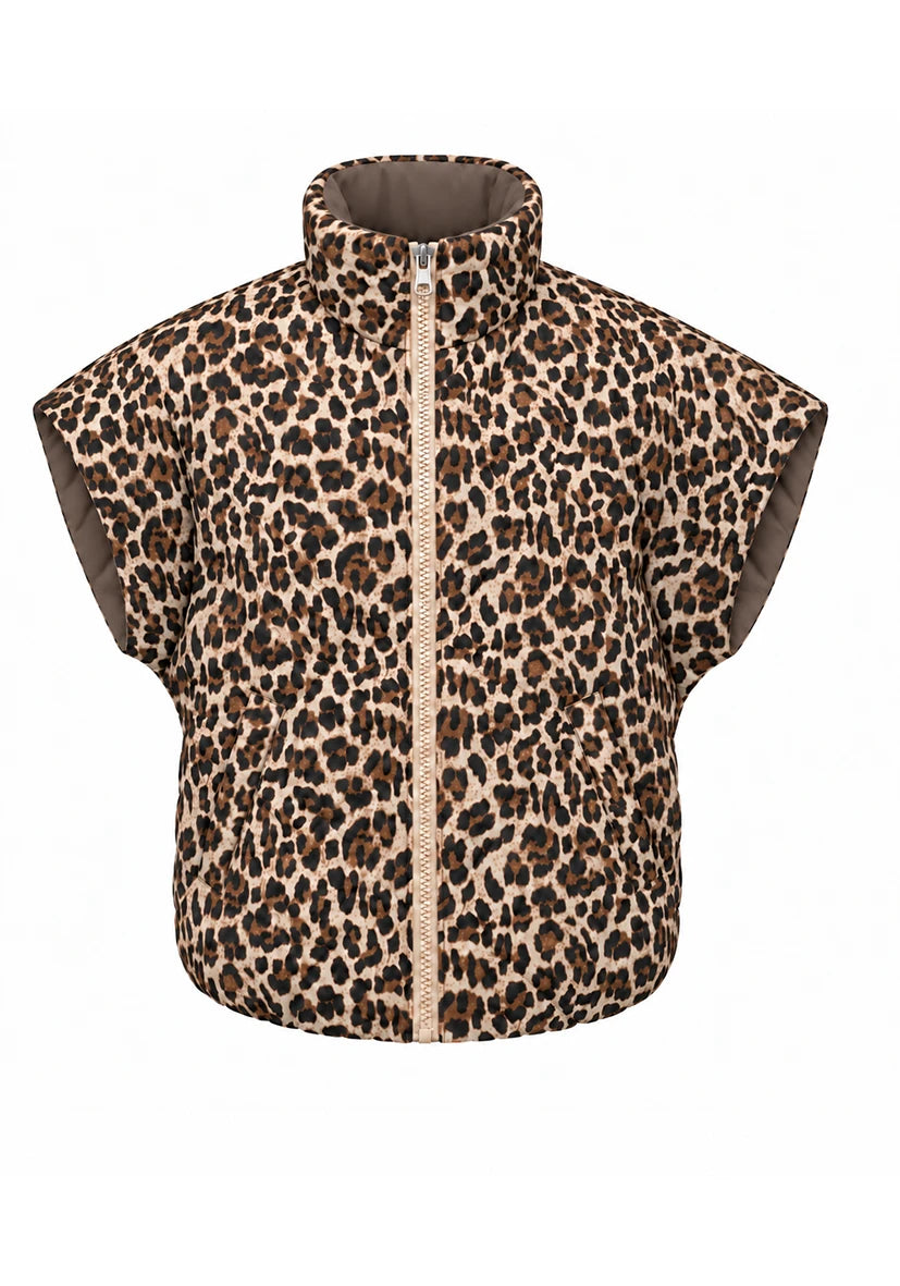 Reversible Vest Leo Taupe