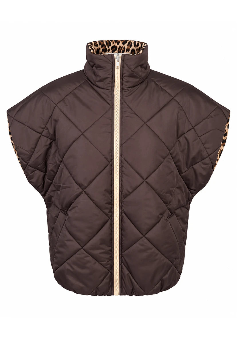 Manteau court Smile & Glow - gris