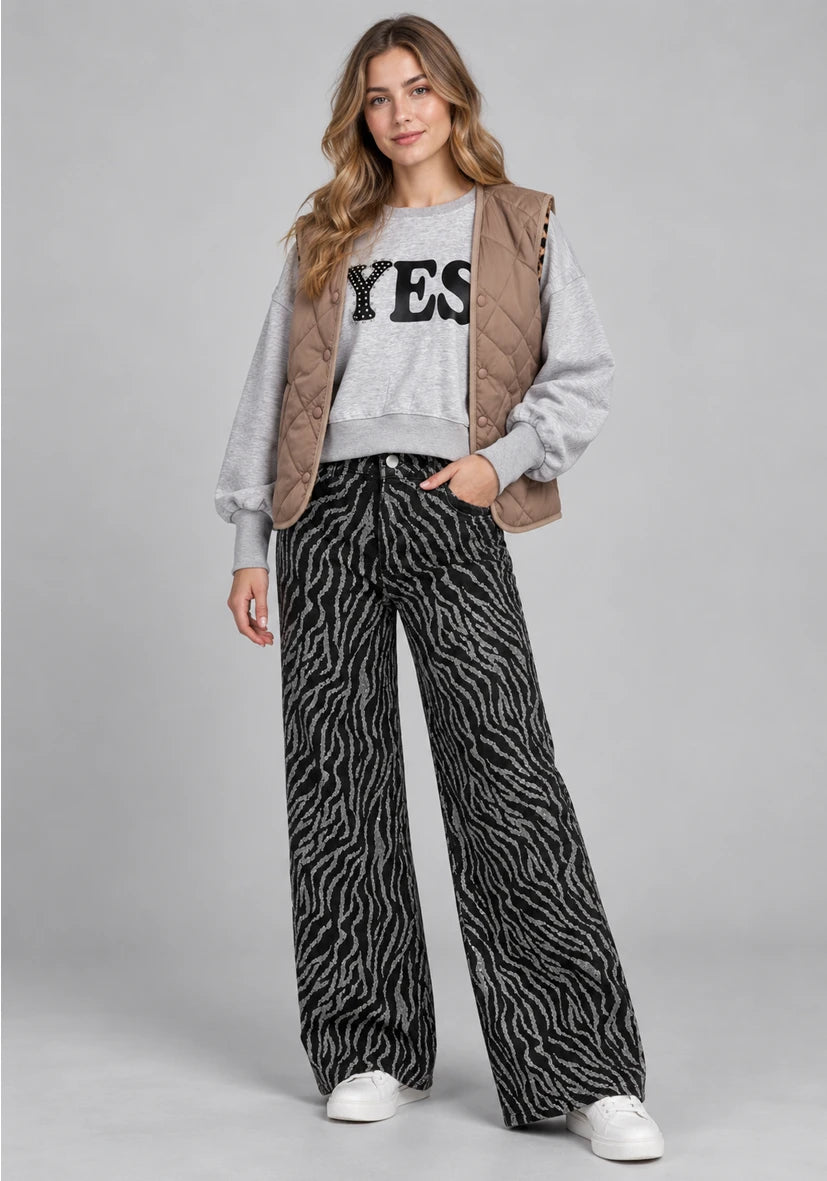 Vest Leo button Taupe