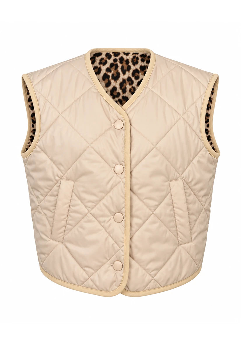 Manteau court Smile & Glow - gris