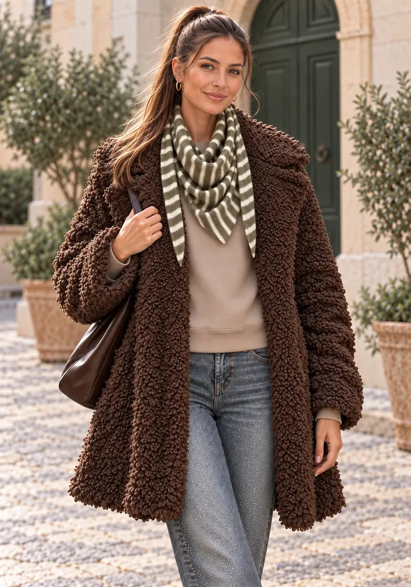 Trianglescarf stripes - olive