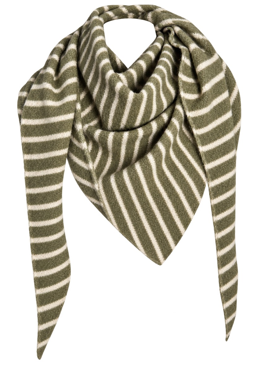 Trianglescarf stripes - olive
