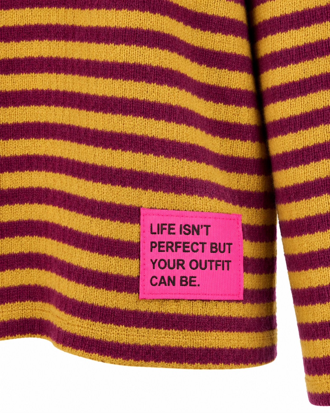 Knit Longsleeve stripes - Plum/Gold