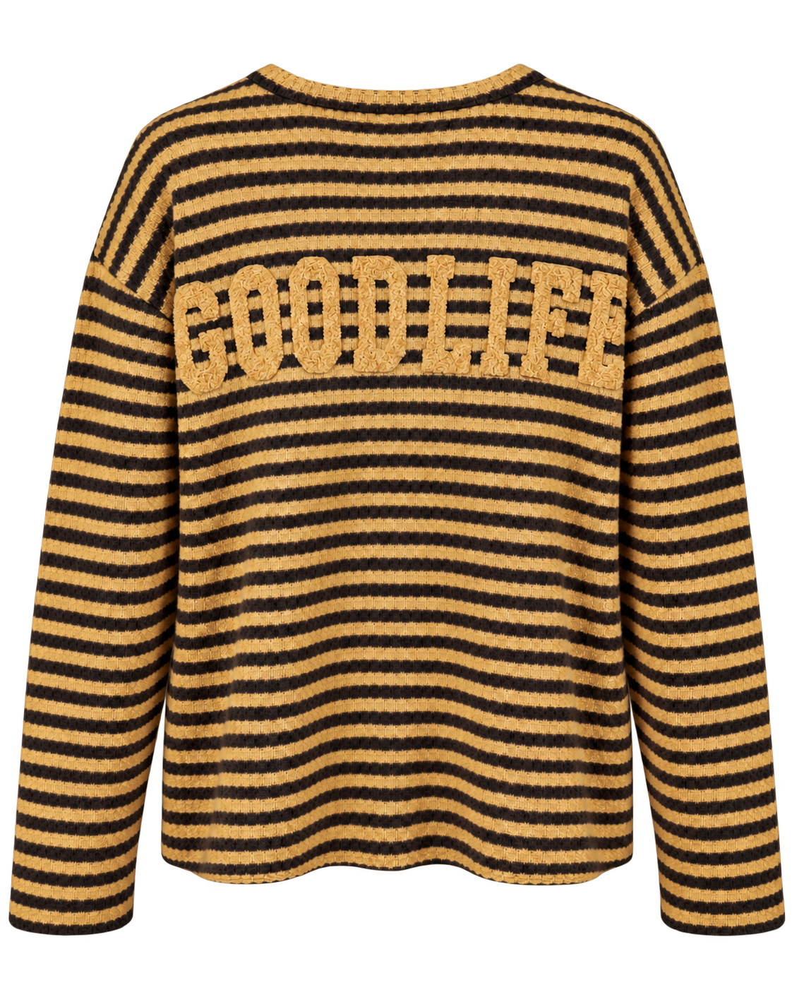 Knit Longsleeve stripes - Pistachio/Brown