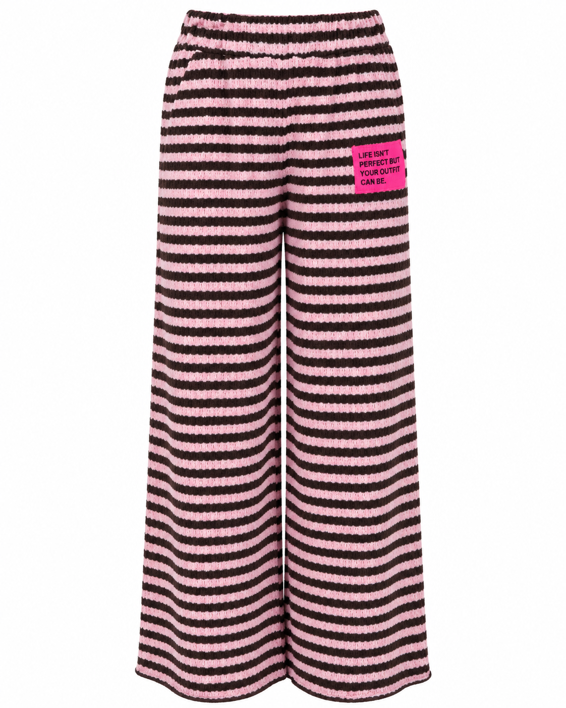 Knit Pants stripes - Brown/Rose