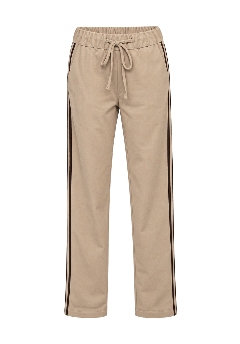 Track Pants Stripes - taupe