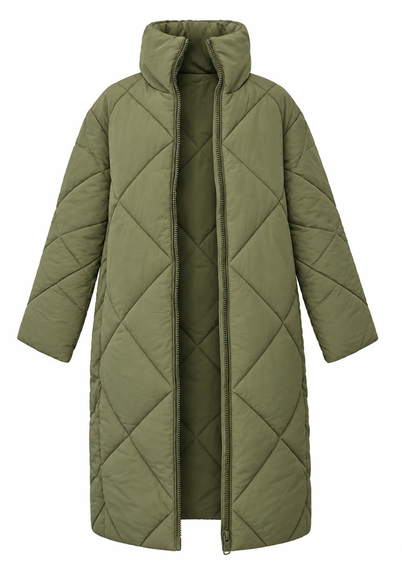 Online Exclusive: Maxi Puffer Coat olive