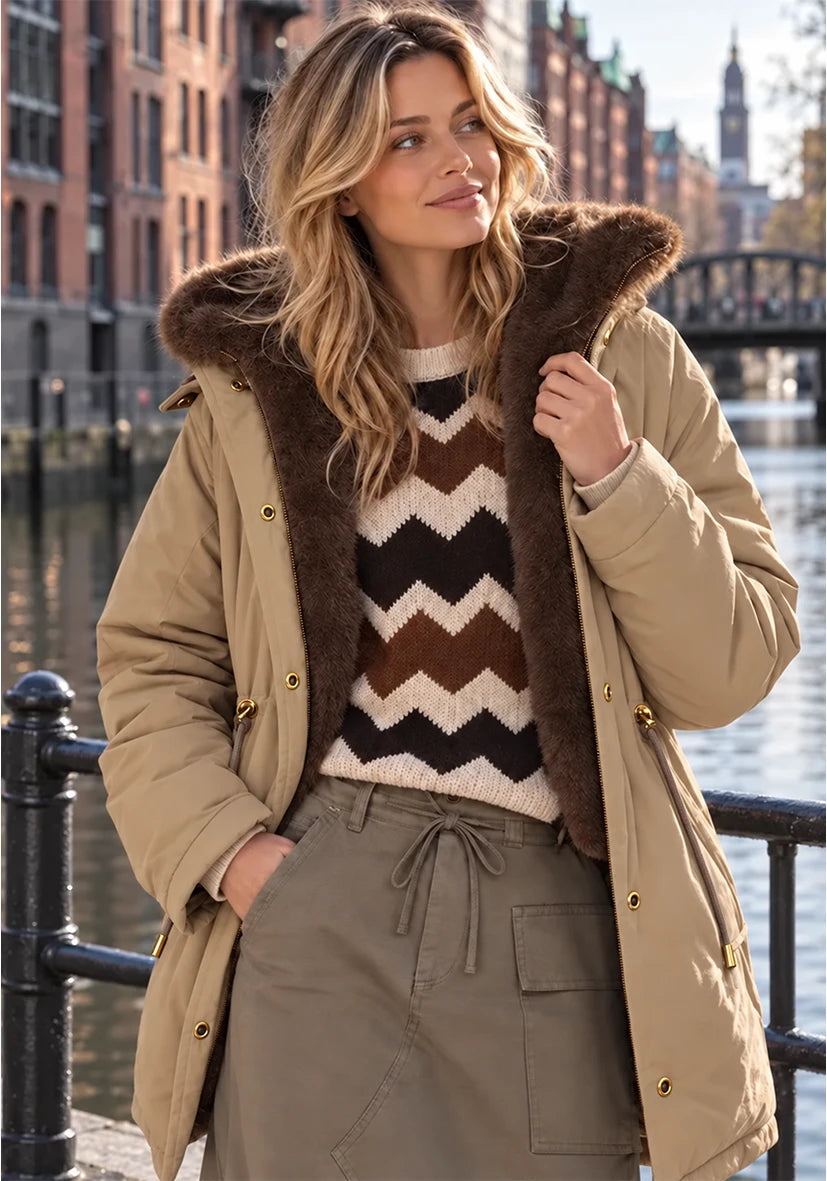 Parka Cozy Lined - sand