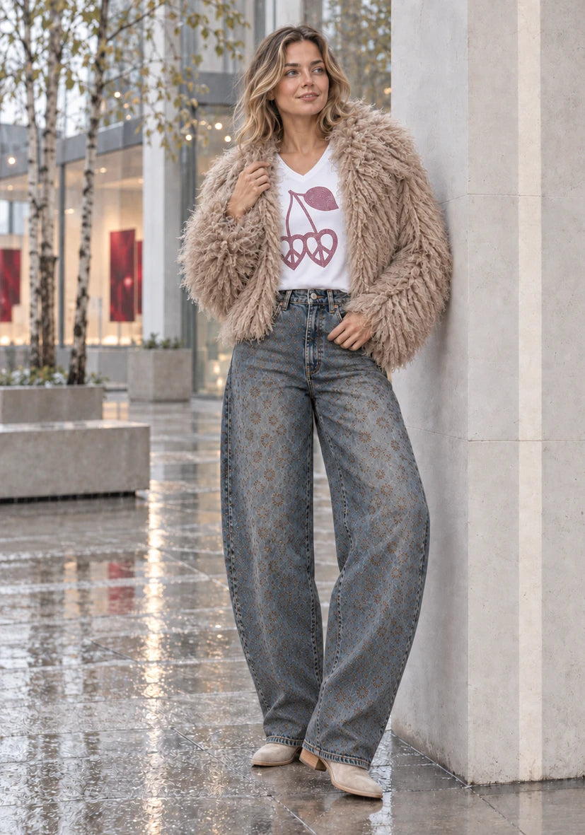 Jacket Short Cosy Cloud sand