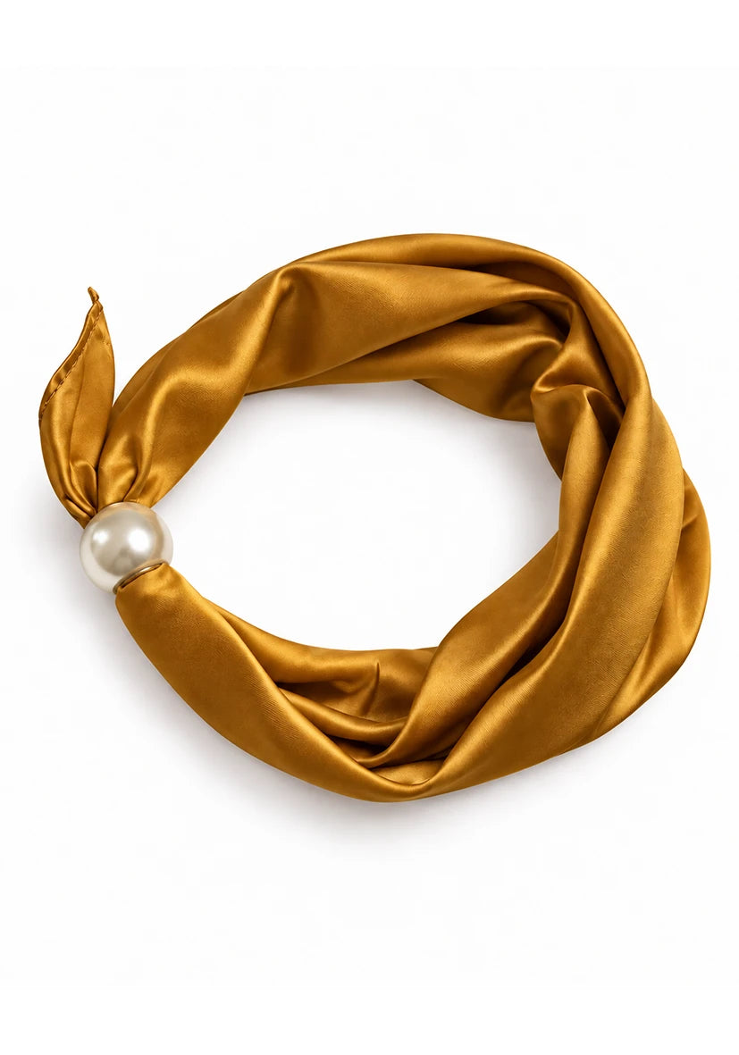 Scarf yellow Pearl