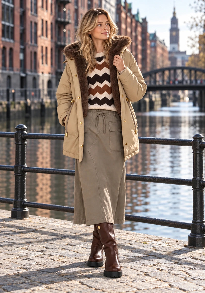 Parka Cozy Lined - sand
