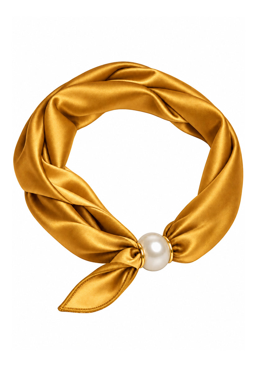 Scarf yellow Pearl - gelb