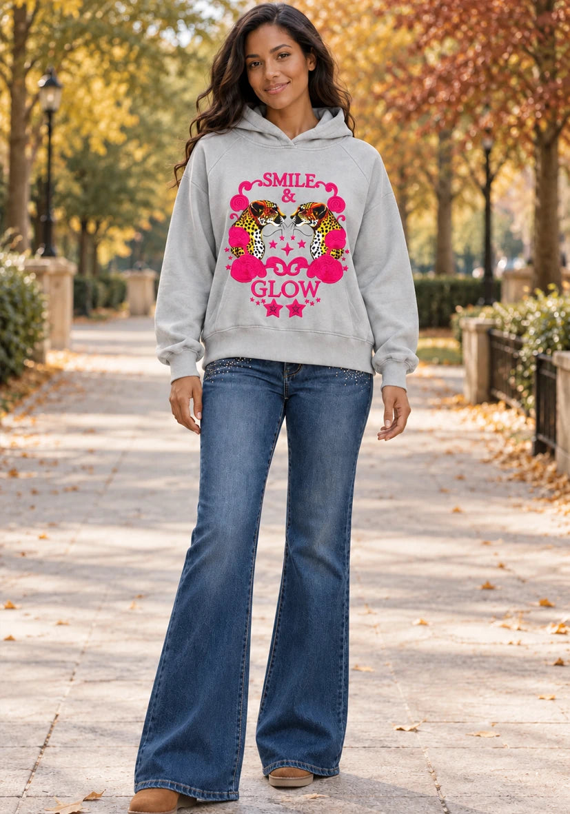 Sudadera con capucha Me and You - crema