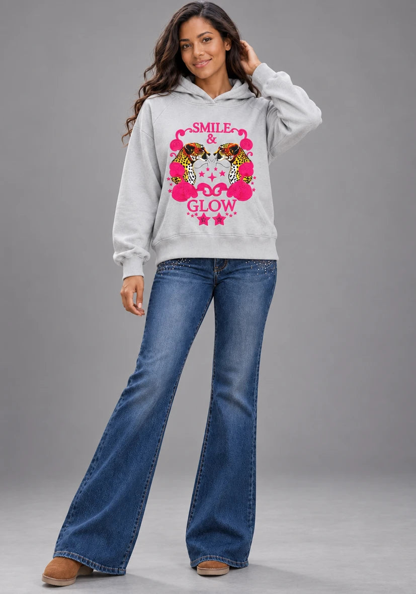 Sudadera con capucha Me and You - crema