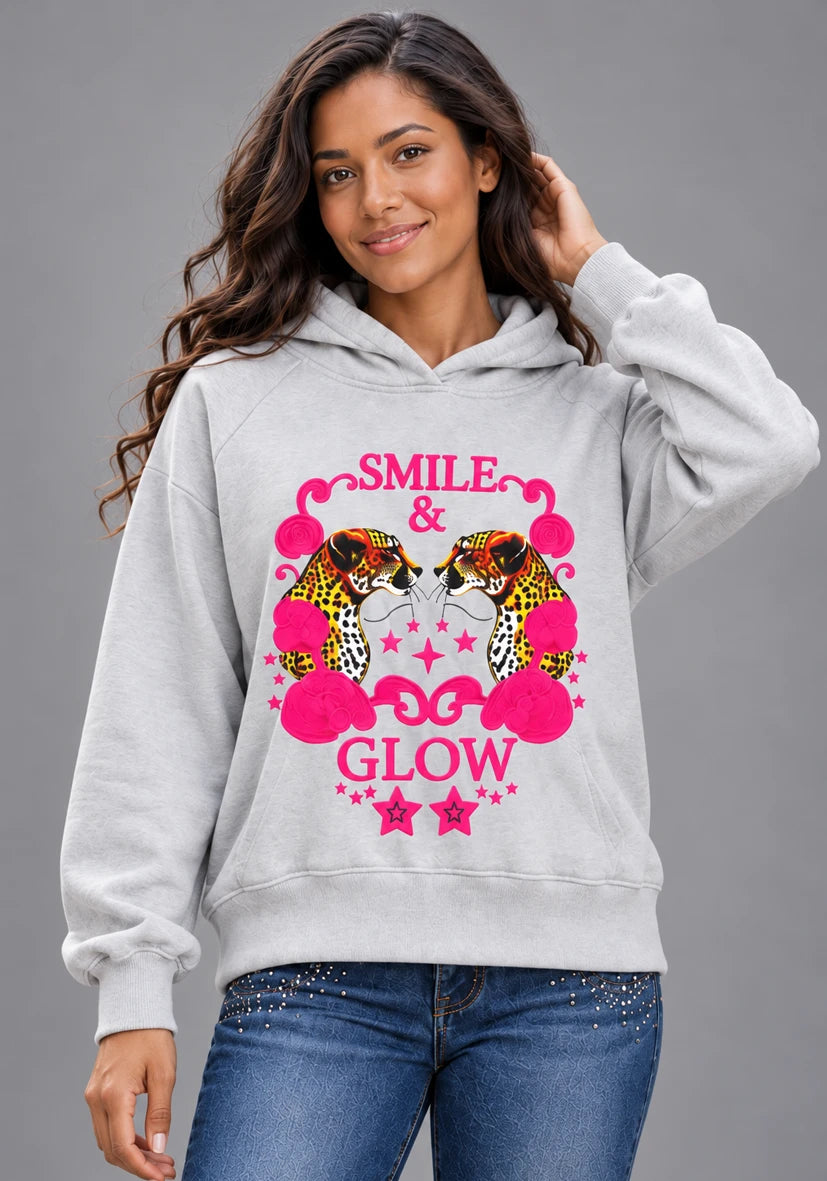 Sudadera con capucha Me and You - crema