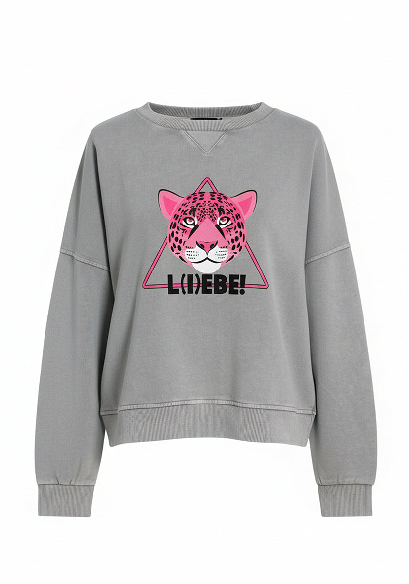 Roundneck Leopard L(I)EBE - grau