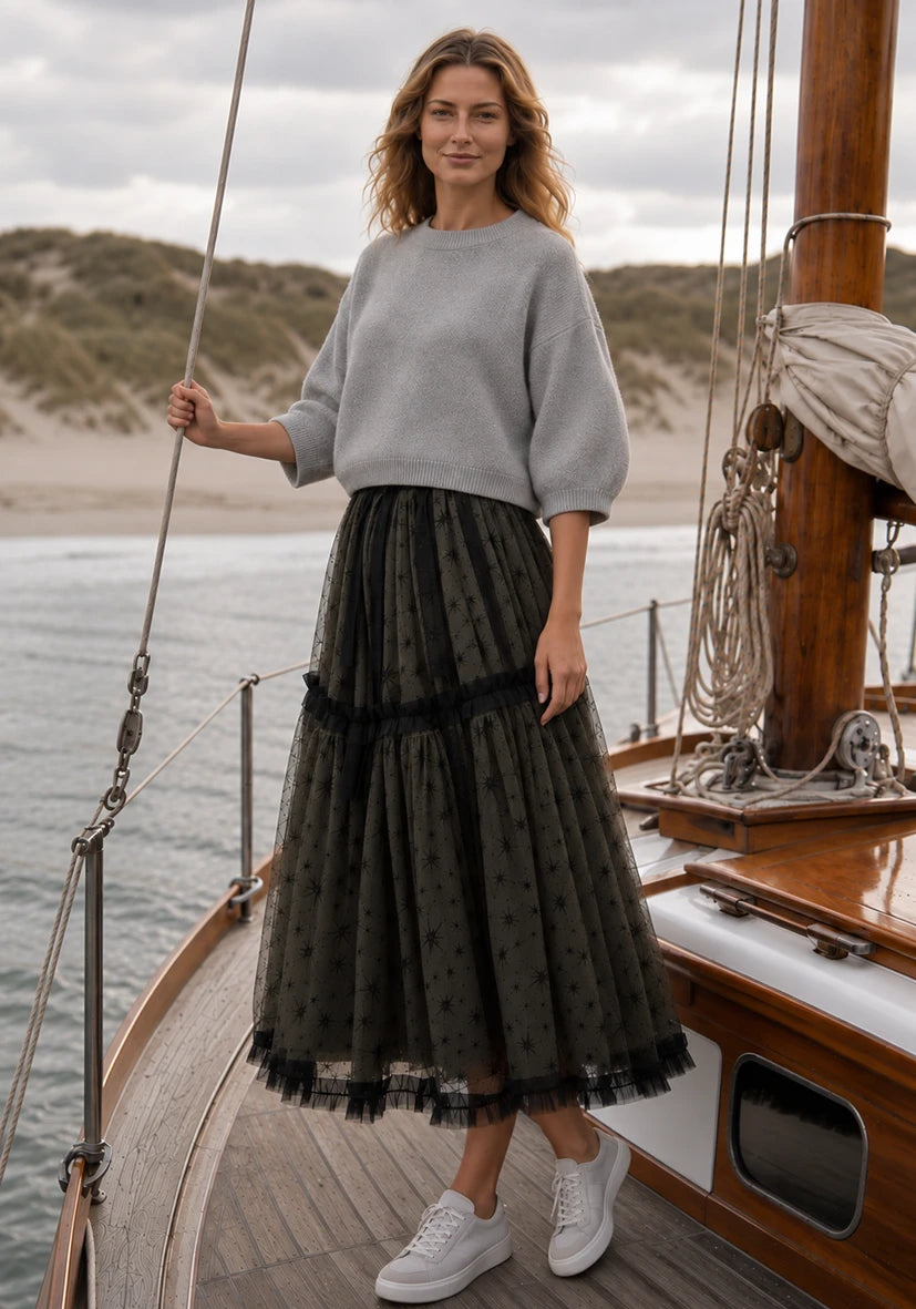 Shortsleeve Pullover - grau
