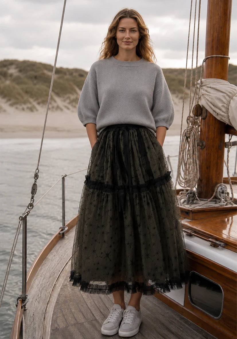 Shortsleeve Pullover - grau