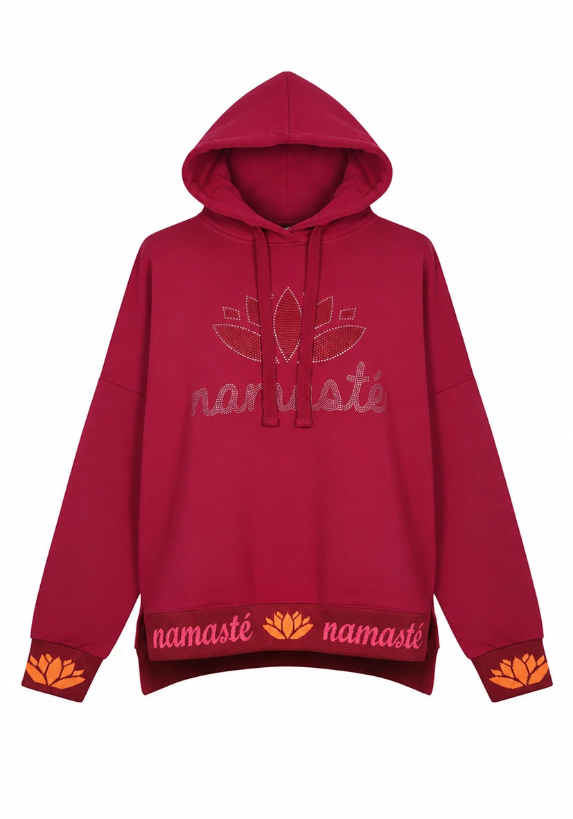 Hoodie Namasté - berry
