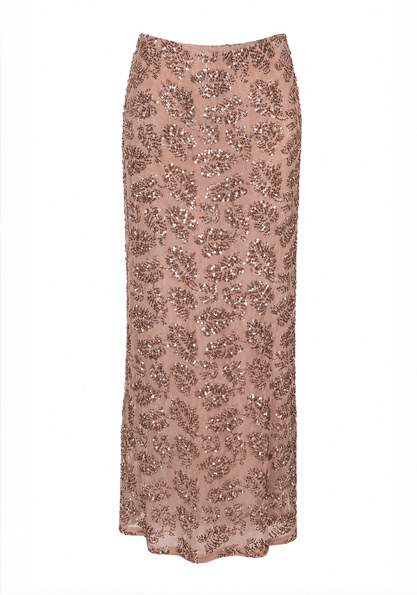 Skirt Sparkle leaf - Rose