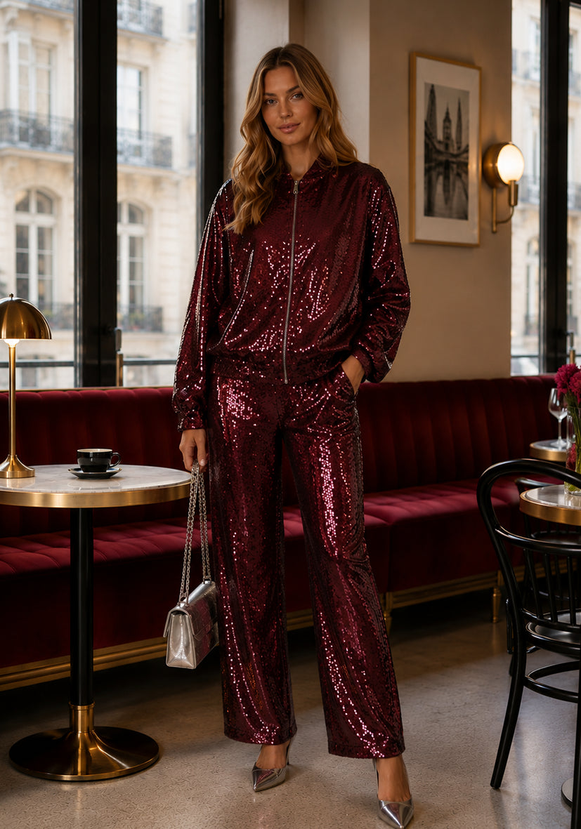Blazer Glamour Glow - Bordeaux