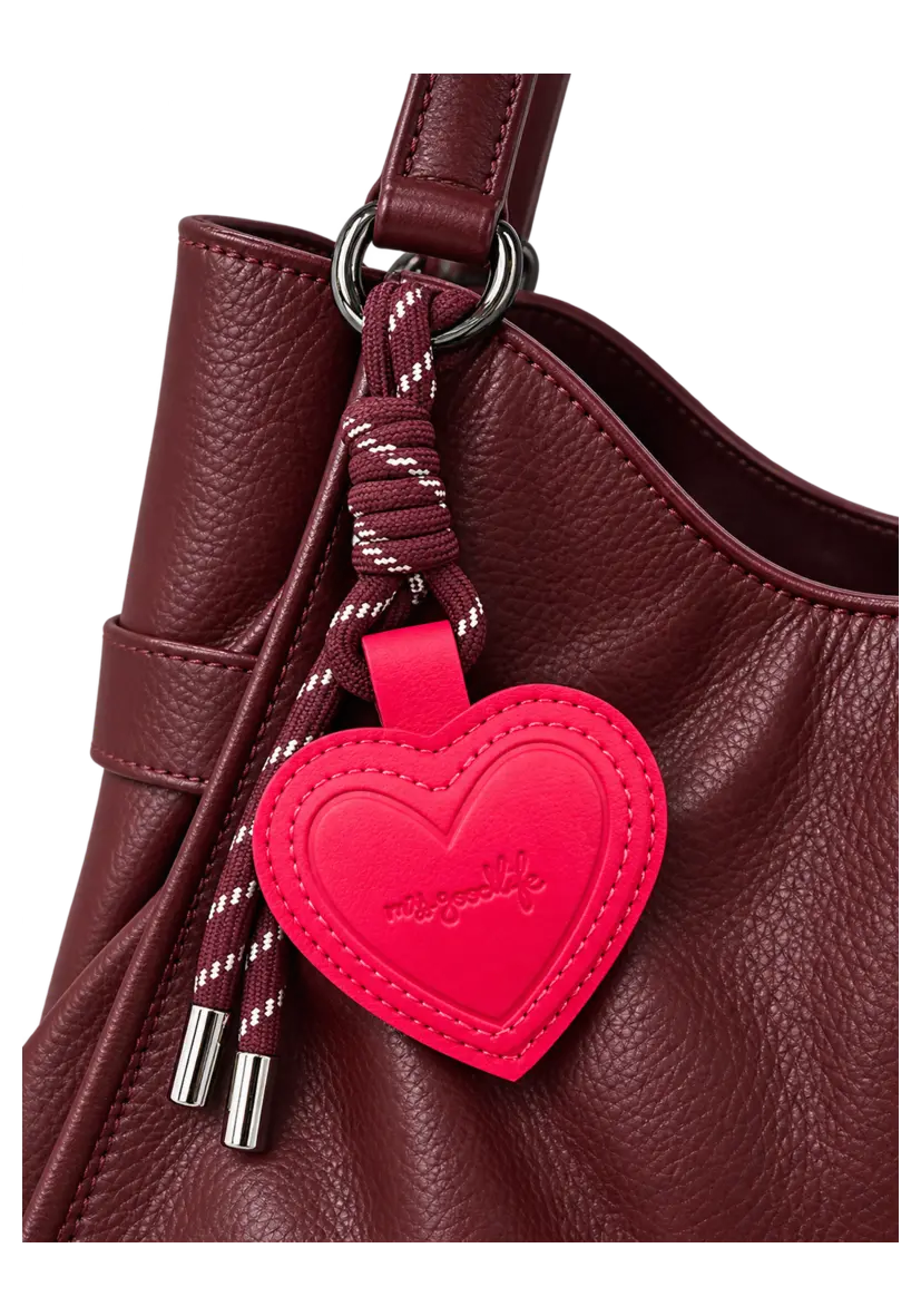 Leather Shopper Love - braun