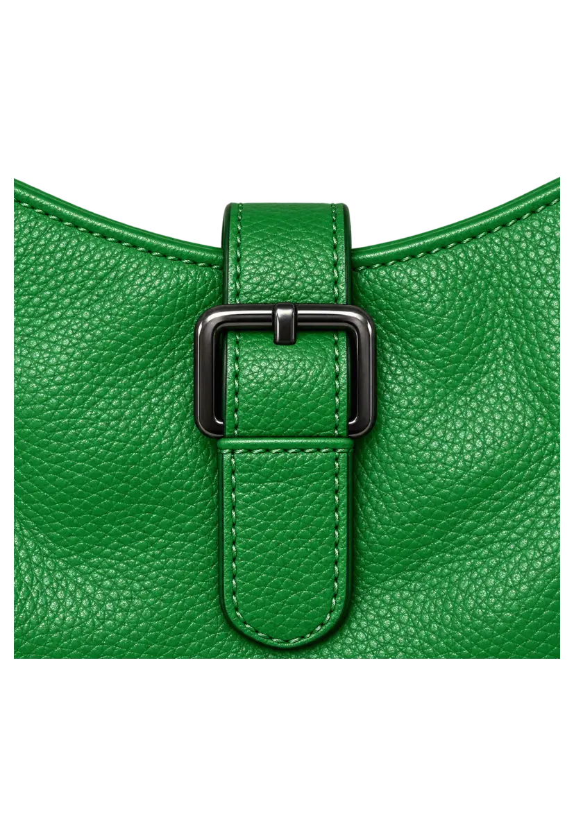 Leather Shopper Love - grün