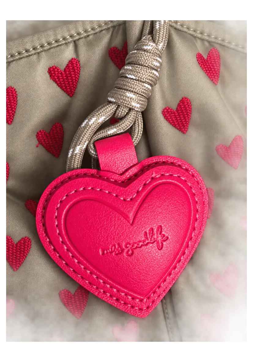 Shopper Miss Goodlife Heart - taupe