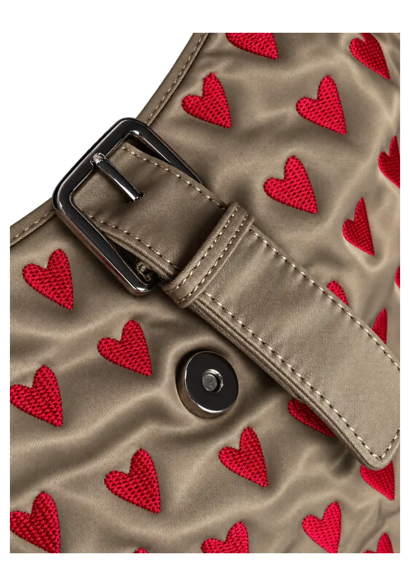 Shopper Miss Goodlife Heart - taupe
