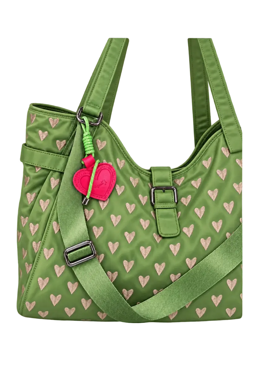 Shopper Miss Goodlife Heart - grün