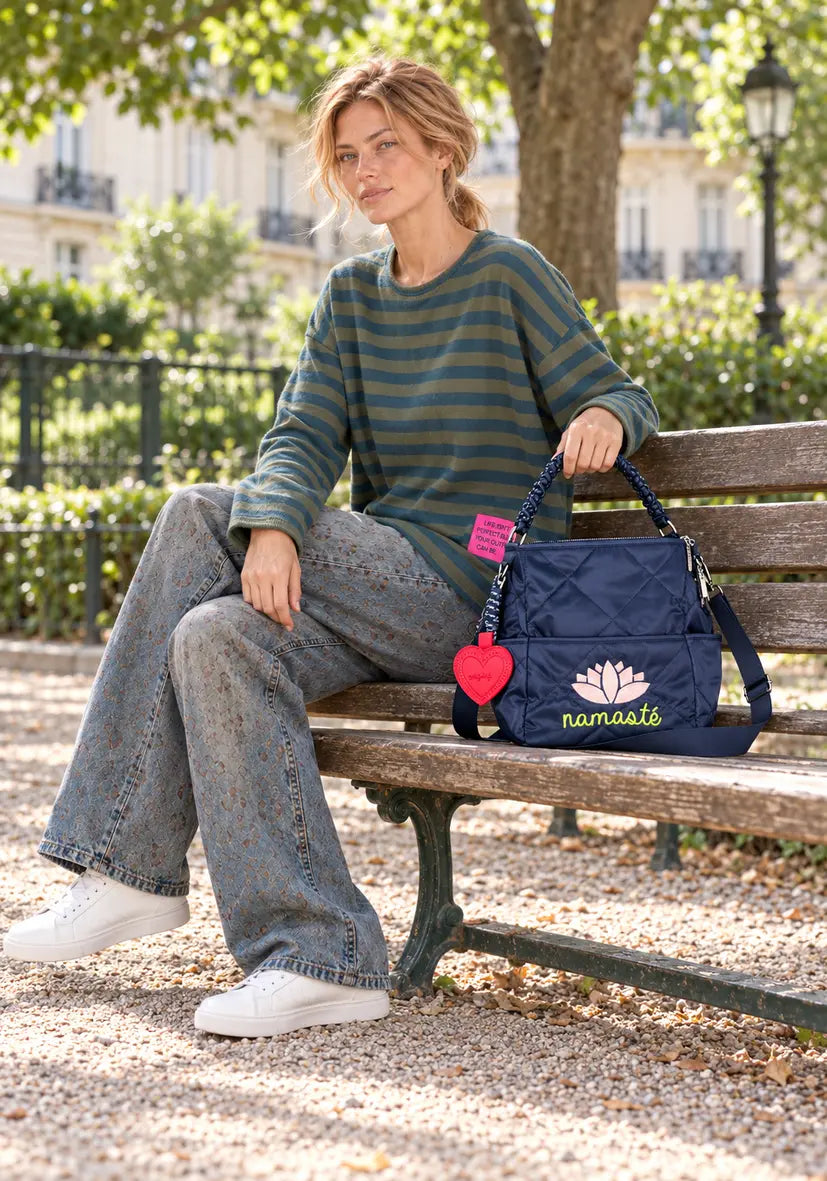 Braided Bag Namasté - navy