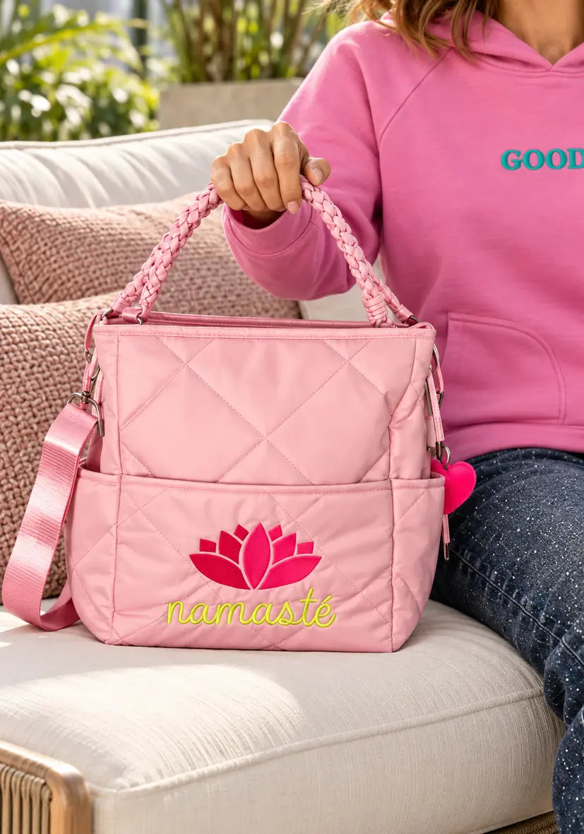 Braided Bag Namasté - dust rose