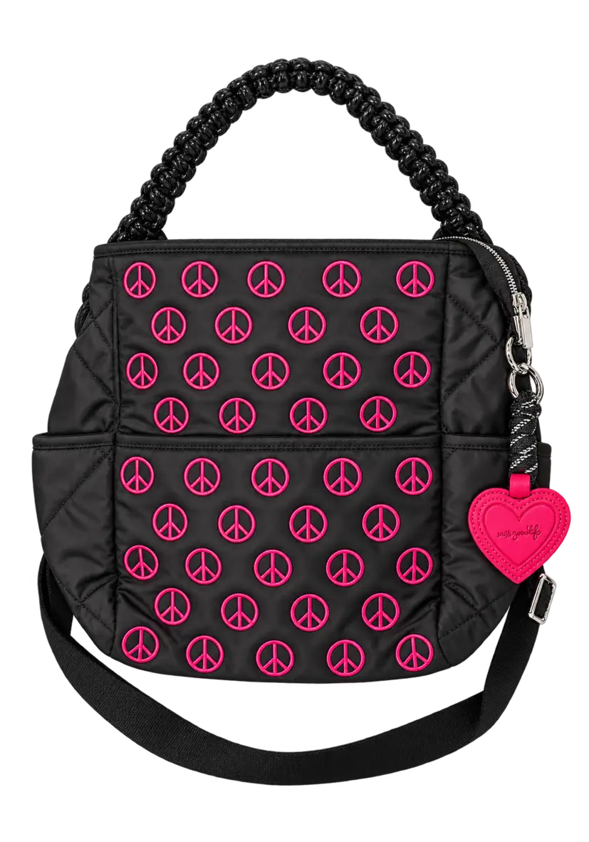Braided Bag Peace - schwarz