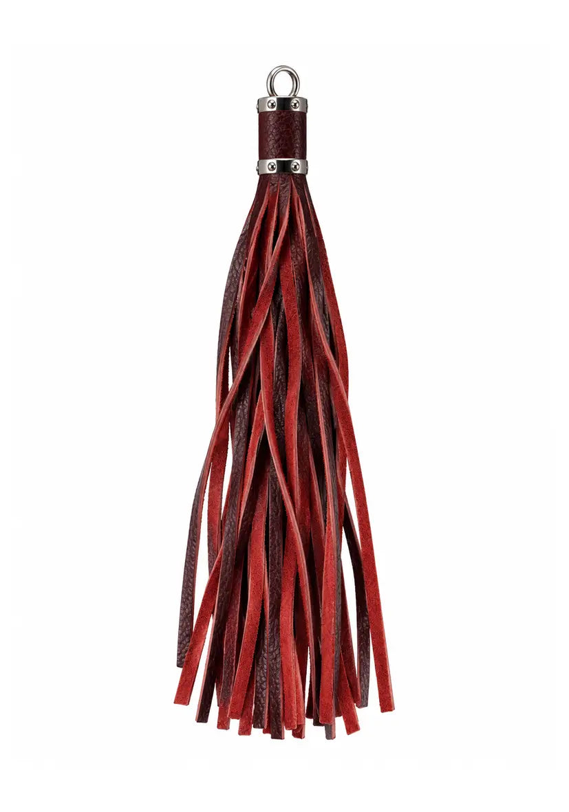 Leather Tassel Charm - dunkel braun