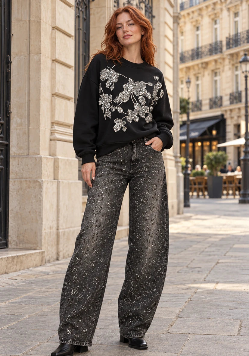 Sudadera con capucha Me and You - crema