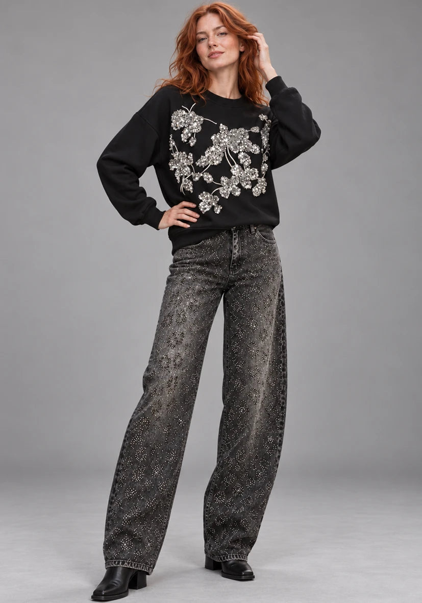 Sudadera con capucha Me and You - crema