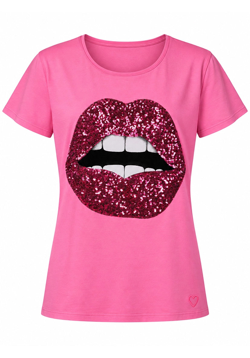 T-Shirt sparkle lips - Flashrose