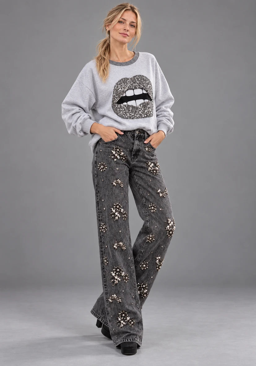 Sudadera con capucha Me and You - crema